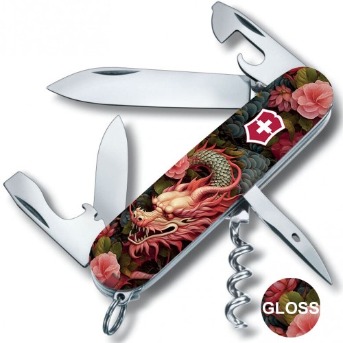 Складаний ніж Victorinox SPARTAN ZODIAC Китайський зелений дракон 1.3603.Z3300p