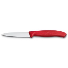 Ніж для чищення овочів Victorinox SWISS CLASSIC 8см хвил червон 6.7631
