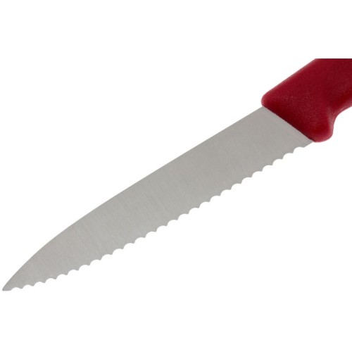Ніж для чищення овочів Victorinox SWISS CLASSIC 8см хвил червон 6.7631