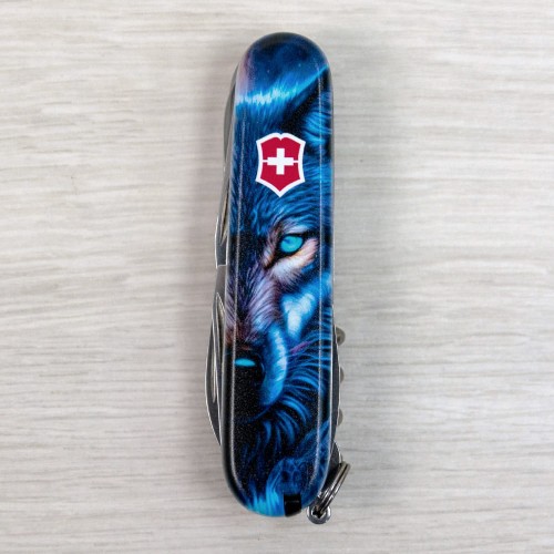 Складаний ніж Victorinox HUNTSMAN ANIMAL Вовк 1.3713.3.F1040pw