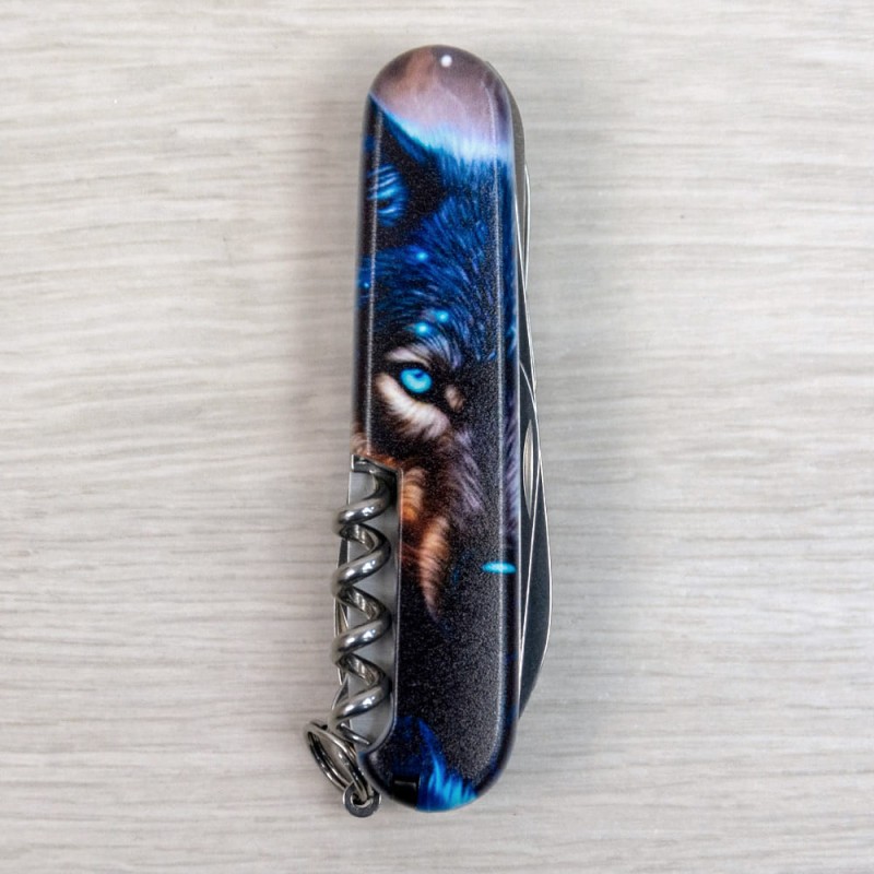 Складаний ніж Victorinox HUNTSMAN ANIMAL Вовк 1.3713.3.F1040pw