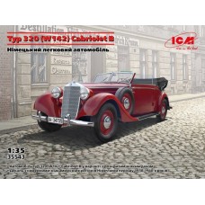 Збірна модель 1:35 Німецький автомобіль Кабріолет Б тип 320 (W142) ICM 35543