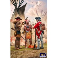 Збірна модель 1:35 Фігури Комплект серії «Індейські війни» № 4, XVIII століття Чесний обмін MasterBox 35222