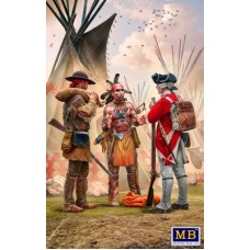 Збірна модель 1:35 Фігури Комплект серії «Індейські війни» № 4, XVIII століття Чесний обмін MasterBox 35222