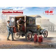  1:24 Автомобіль доставка бензину модель T 1912 з американськими бензиновими вантажниками ICM 24019