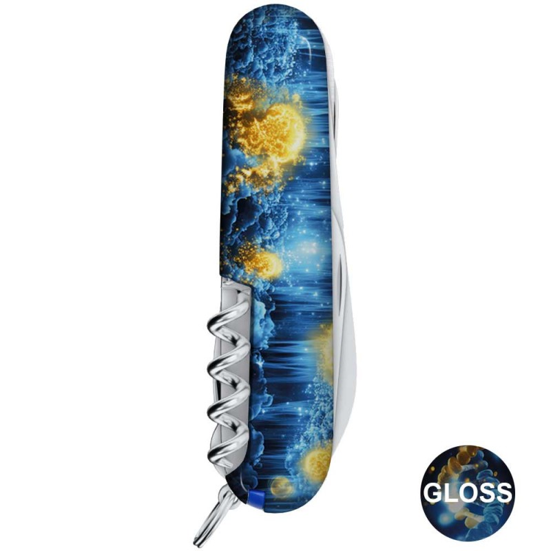 Складаний ніж Victorinox HUNTSMAN UKRAINE ДНК Українця 1.3713.3.T3270pw