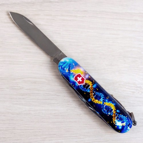 Складаний ніж Victorinox HUNTSMAN UKRAINE ДНК Українця 1.3713.3.T3270pw