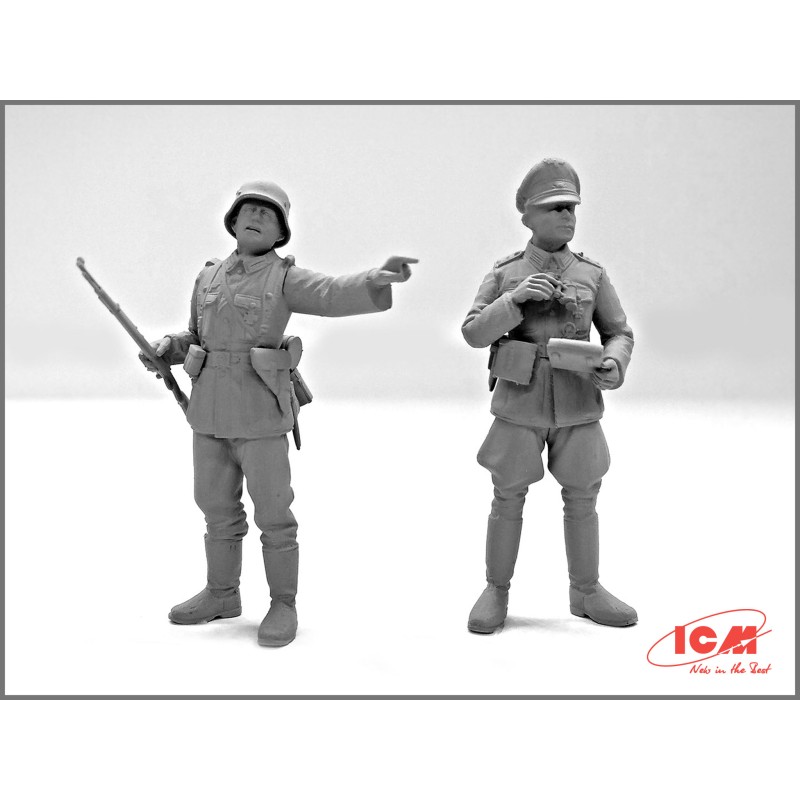 Сборная модель 1:35 Фигуры Немецкая пехота (1939-1942) ICM 35639