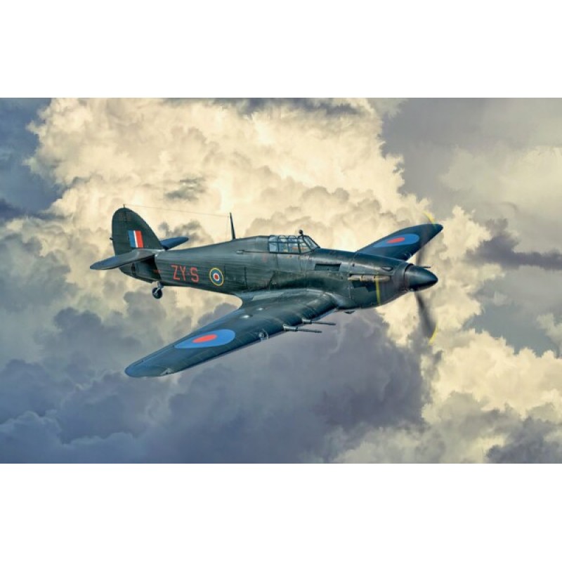 Сборная модель самолета Cборная модель 1:48 Самолет Hawker Hurricane Mk. IIC Италери 2828 1:48