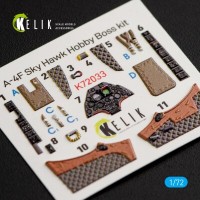 A-4F Skyhawk 3D декаль інтер'єр для комплекту HobbyBoss 1:72 KELIK K72033
