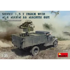 Збірна модель 1:35 Радянська 1,5-тонна вантажівка з кулеметом M-4 «Максим» MiniArt 35186
