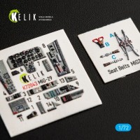 MiG-29 Fulcrum-A 9-12 3D декаль интерьер для комплекта GWH 1:72 КЕЛИК K72043