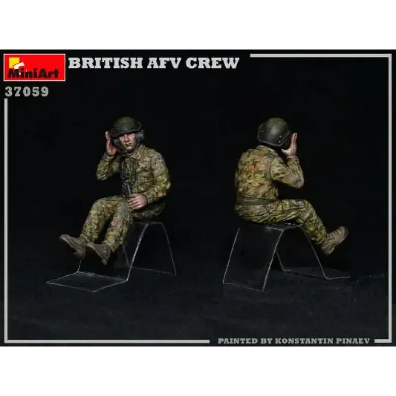 Збірна модель 1:35 Фігури британський екіпаж БТР Miniart 37059