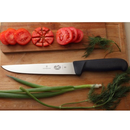 Обробний ніж для м'яса Victorinox FIBROX 18см чорн 5.5503.18