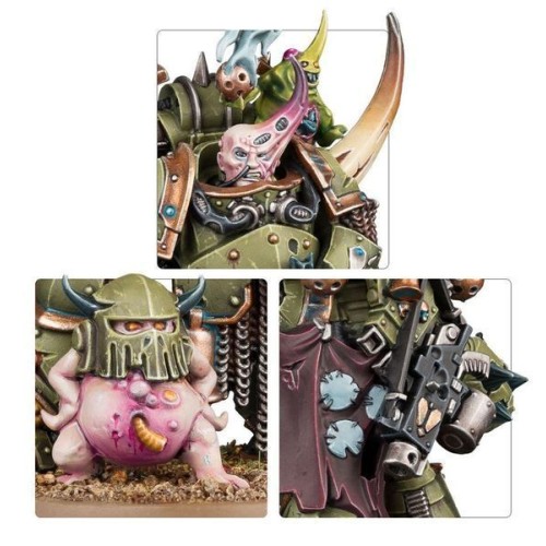 Миниатюра WARHAMMER 40000: DEATH GUARD - PLAGUE MARINE CHAMPION