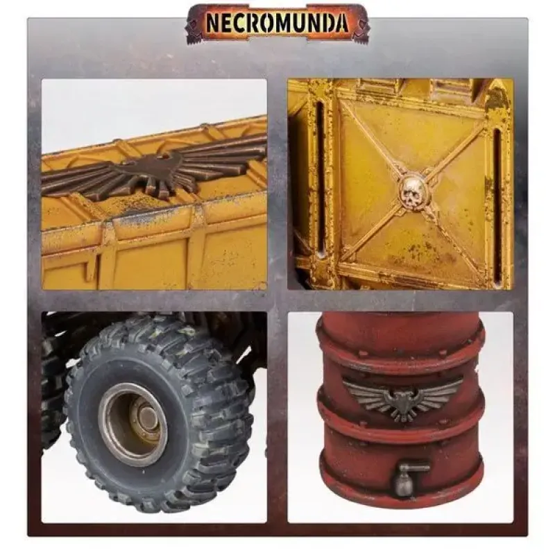 Набор миниатюр NECROMUNDA: CARGO-8 - RIDGEHAULER TRAILER