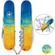 Швейцарский складной нож Victorinox HUNTSMAN UKRAINE 1.3713.7.T3100p