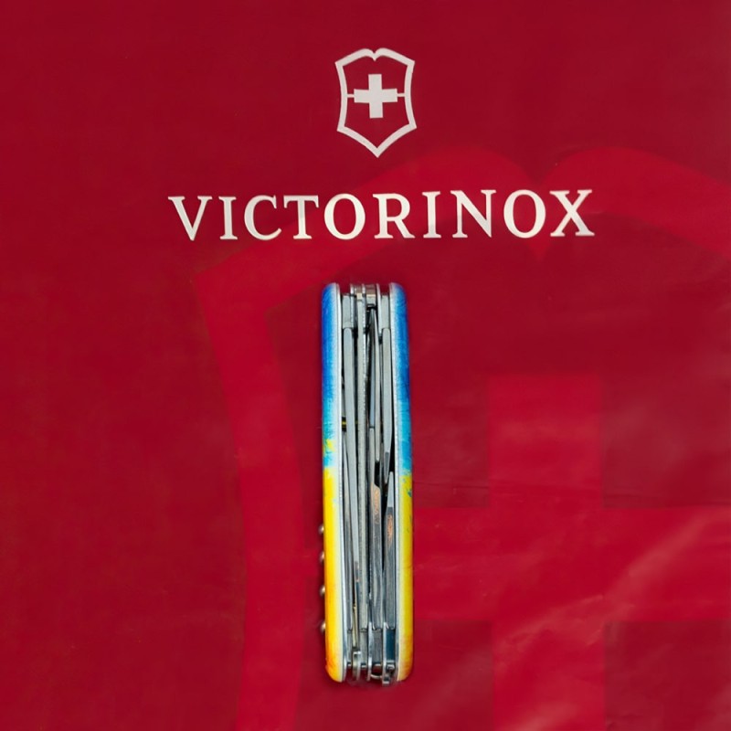 Швейцарский складной нож Victorinox HUNTSMAN UKRAINE 1.3713.7.T3100p