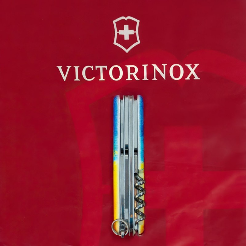 Швейцарский складной нож Victorinox HUNTSMAN UKRAINE 1.3713.7.T3100p