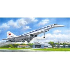 Збірна модель 1:144 Надзвуковий пасажирський літак Ту-144Д ICM 14402