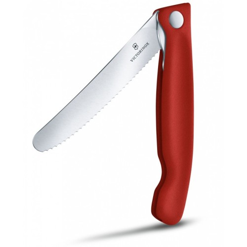 Складаний ніж для пікніка Victorinox SWISS CLASSIC 11см хвил червон 6.7831.FB