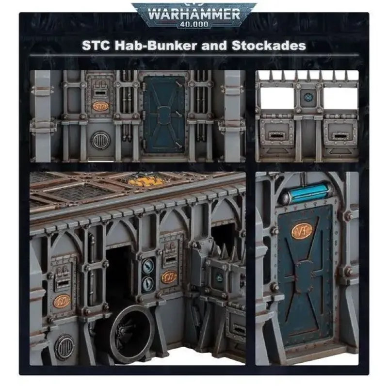 Набор миниатюр WARHAMMER 40000: BATTLEZONE: FRONTERIS - STC HAB-BUNKER AND STOCKADE