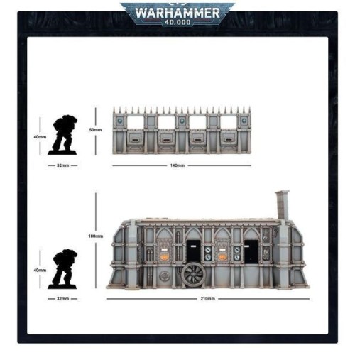 Набор миниатюр WARHAMMER 40000: BATTLEZONE: FRONTERIS - STC HAB-BUNKER AND STOCKADE