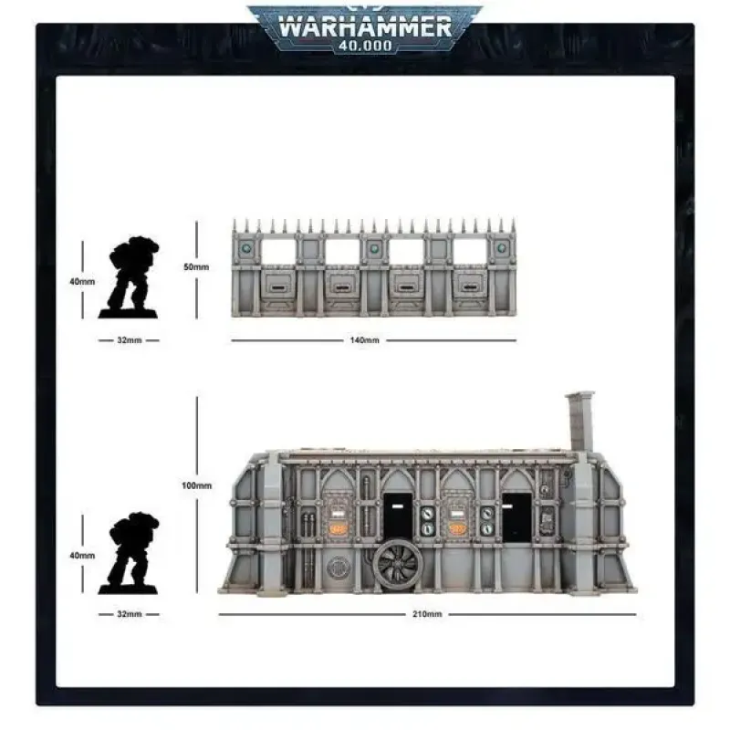 Набор миниатюр WARHAMMER 40000: BATTLEZONE: FRONTERIS - STC HAB-BUNKER AND STOCKADE