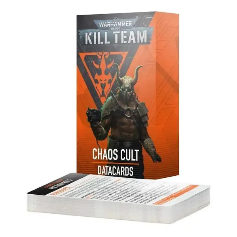Набор миниатюр WARHAMMER 40000: KILL TEAM DATACARDS - CHAOS CULT (ENG)