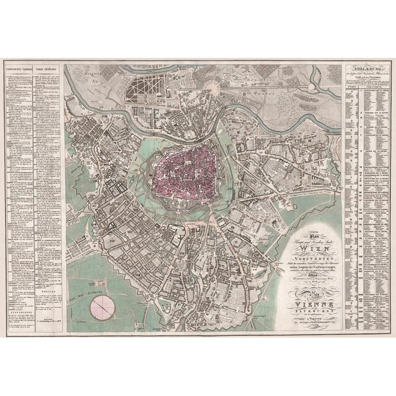 Пазл PIATNIK Мапа Відня 1824 року, 1000 елементів