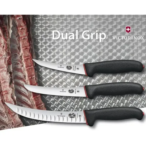 Обвалювальний ніж Victorinox DUAL GRIP Boning Super Flexible 12см чорн 5.6663.12D
