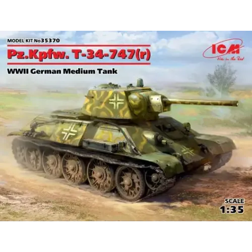 Збірна модель 1:35 Німецький середній танк Pz.Kpfw. Т-34-747(r) ICM 35370