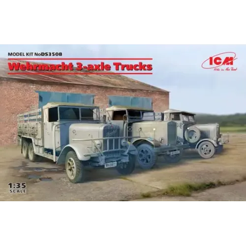 3-осні вантажні автомобілі Вермахту (Henschel 33D1, Krupp L3H163, LG3000)