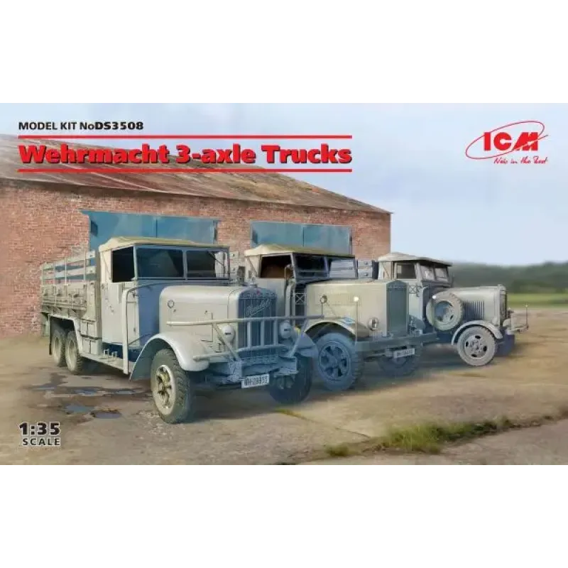 3-осные грузовые автомобили Вермахта (Henschel 33D1, Krupp L3H163, LG3000)