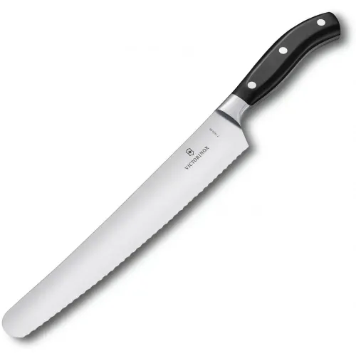 Ніж для хліба Victorinox GRAND MAITRE 26см хвил чорн 7.7433.26G