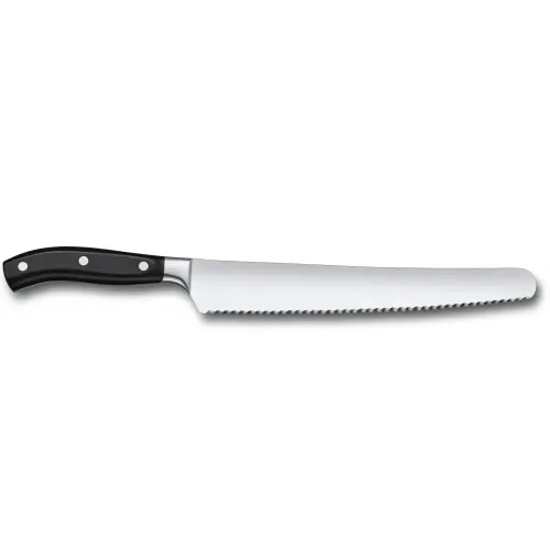 Ніж для хліба Victorinox GRAND MAITRE 26см хвил чорн 7.7433.26G