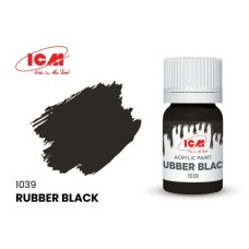 Акриловая краска Rubber Black : Чёрная резина ICM1039