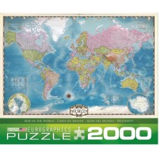 Пазл Eurographics Мапа світу, 2000 елементів