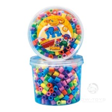 Термомозаїка HAMA Набір кольорових намистин MAXI 3+, 600шт, 6 кольорів