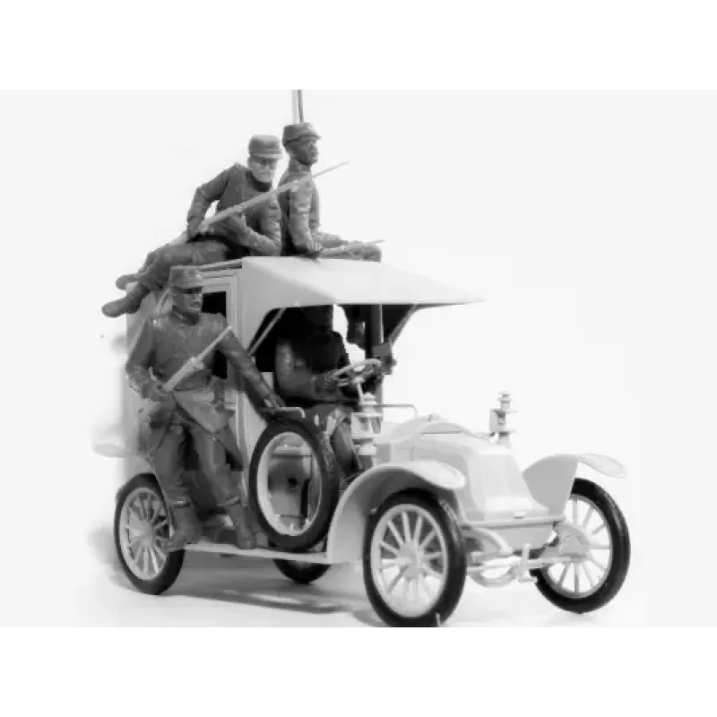 Сборная модель 1:35 Фигуры Французская пехота на марше (1914) ICM 35705