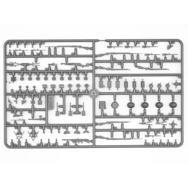 Сборная модель 1:35 Фигуры Французская пехота на марше (1914) ICM 35705
