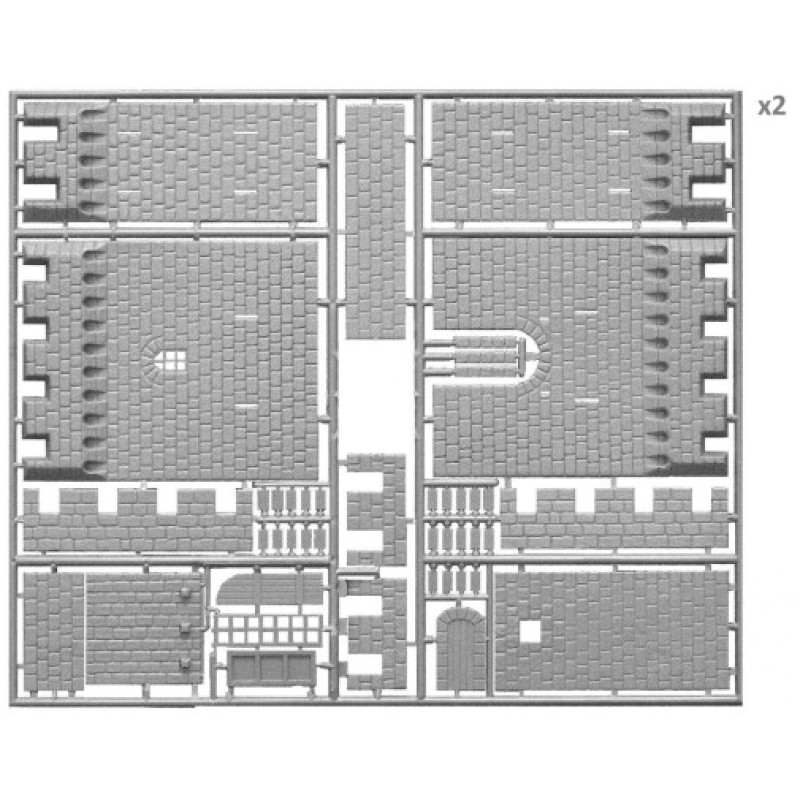 Збірна модель Збірна модель 1:72 Набір Штурм середньовічної фортеці MiniArt 72033
