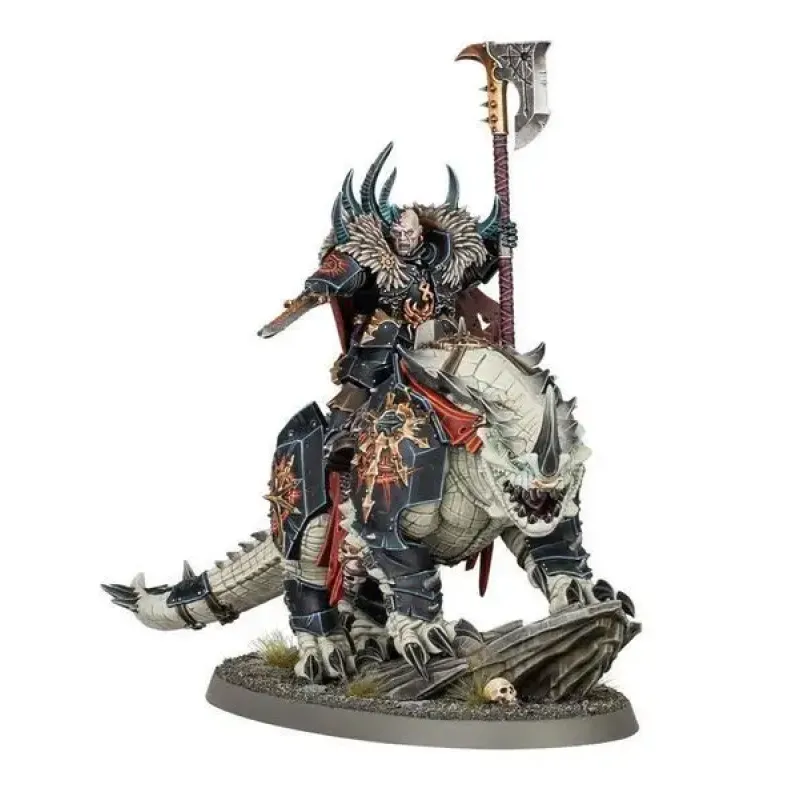 Мініатюра AGE OF SIGMAR: SLAVES TO DARKNESS - CHAOS LORD ON KARKADRAK