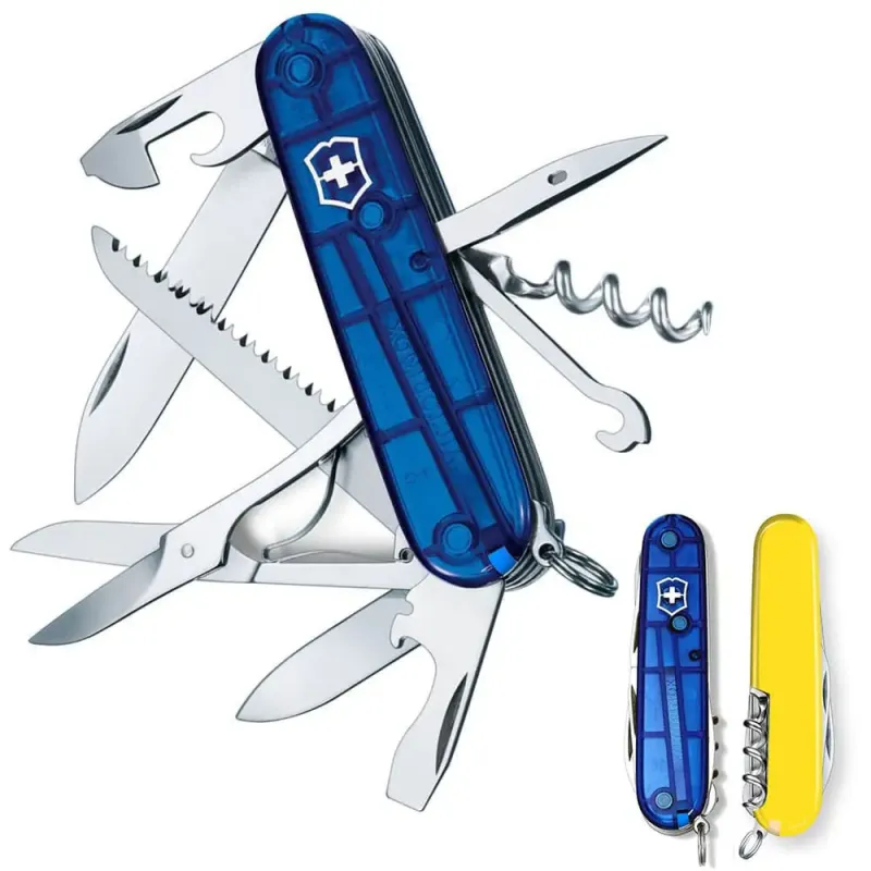 Швейцарский складной нож Victorinox HUNTSMAN UKRAINE 1.3713.T2.8