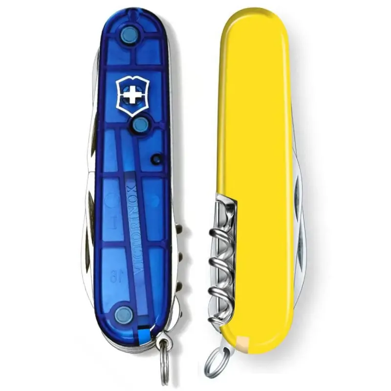 Швейцарский складной нож Victorinox HUNTSMAN UKRAINE 1.3713.T2.8