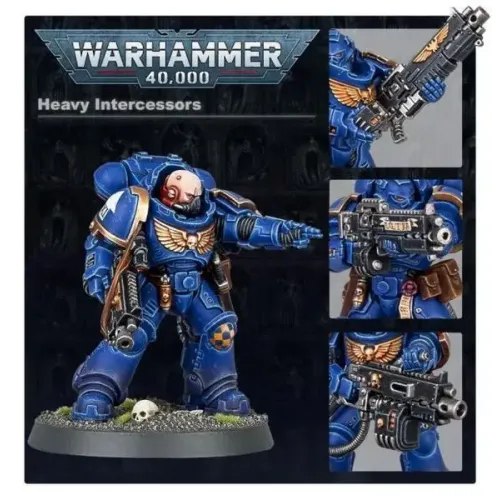 Набір мініатюр WARHAMMER 40000: SPACE MARINES - HEAVY INTERCESSORS