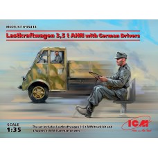  1:35 Вантажівка  Lastkraftwagen 3,5 t AHN з німецькими водіями ICM 35418