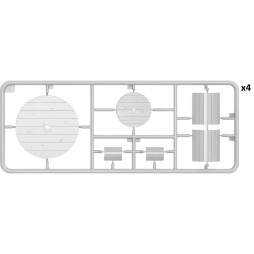 Сборная модель 1:35 Немецкий промышленный трактор D8511 образца 1936 года с грузовым прицепом