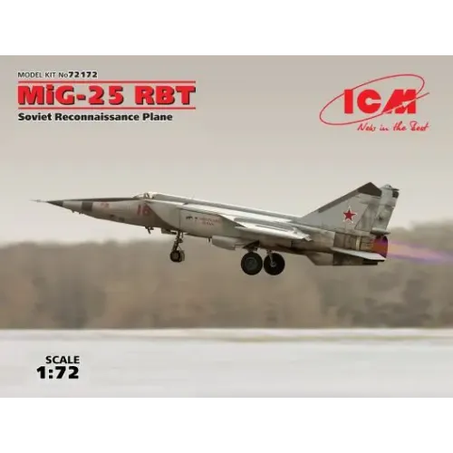 Сборная модель самолета Сборная модель 1:72 Самолет МиГ-25 RBT ICM72172 1:72