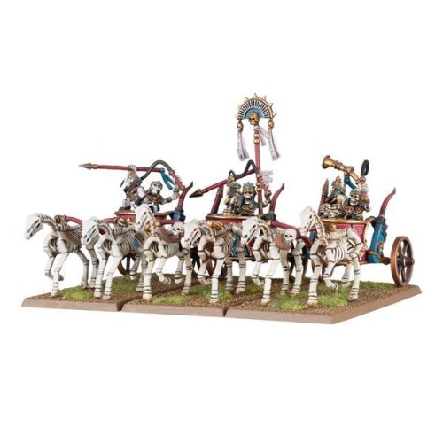 Набор миниатюр THE OLD WORLD: TOMB KINGS OF KHEMRI - SKELETON CHARIOTS